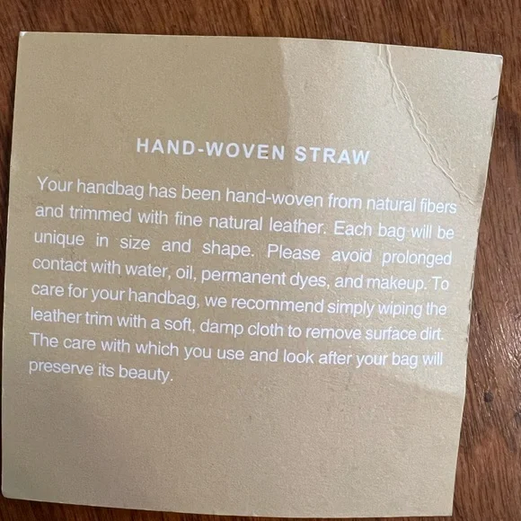 Michael Kors Hand-Woven Straw Leather Trim ToteSantorini Summer Straw Purse - Picture 7 of 12